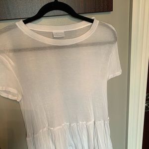 White Babydoll short sleeve